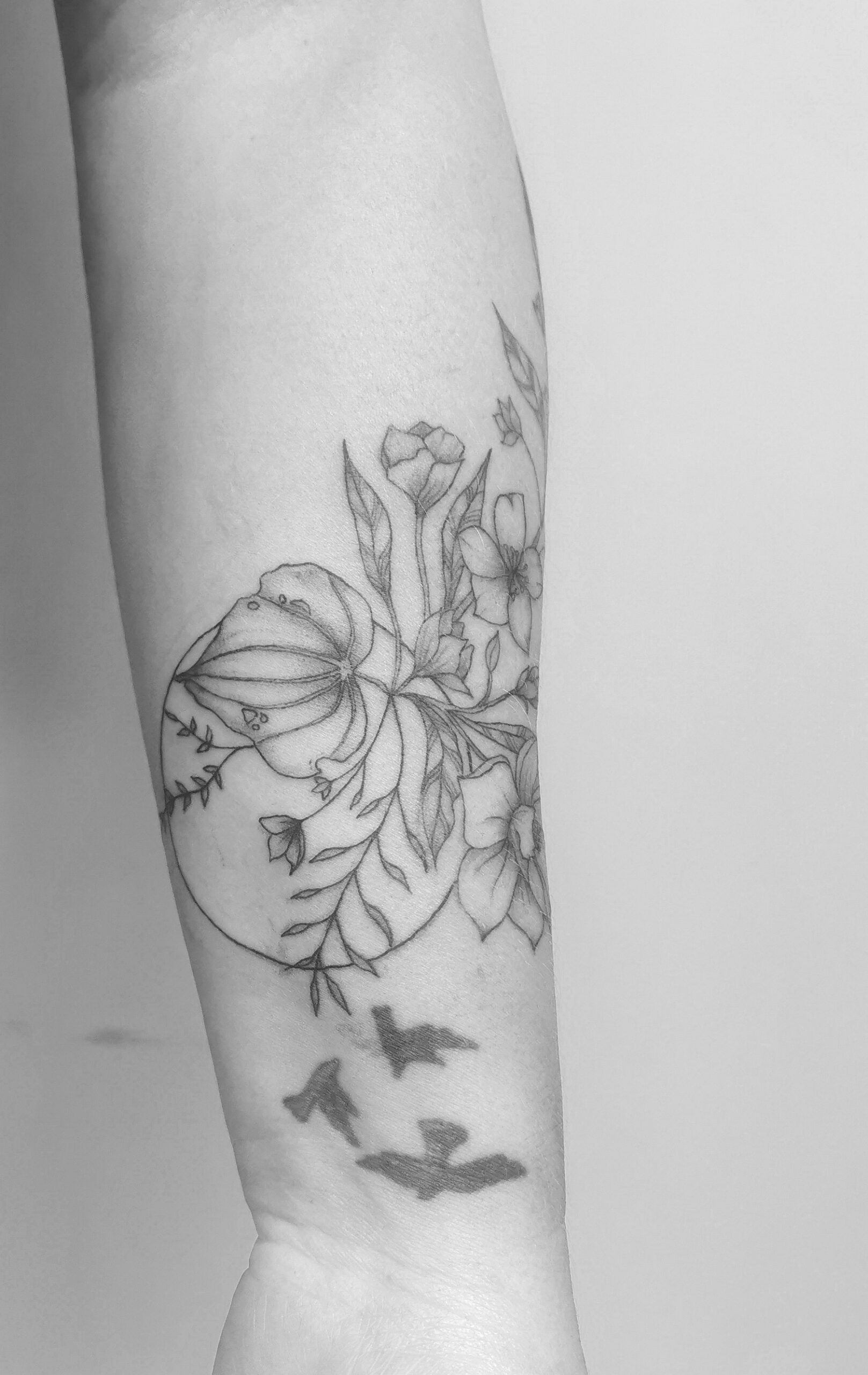 Floral tattoo